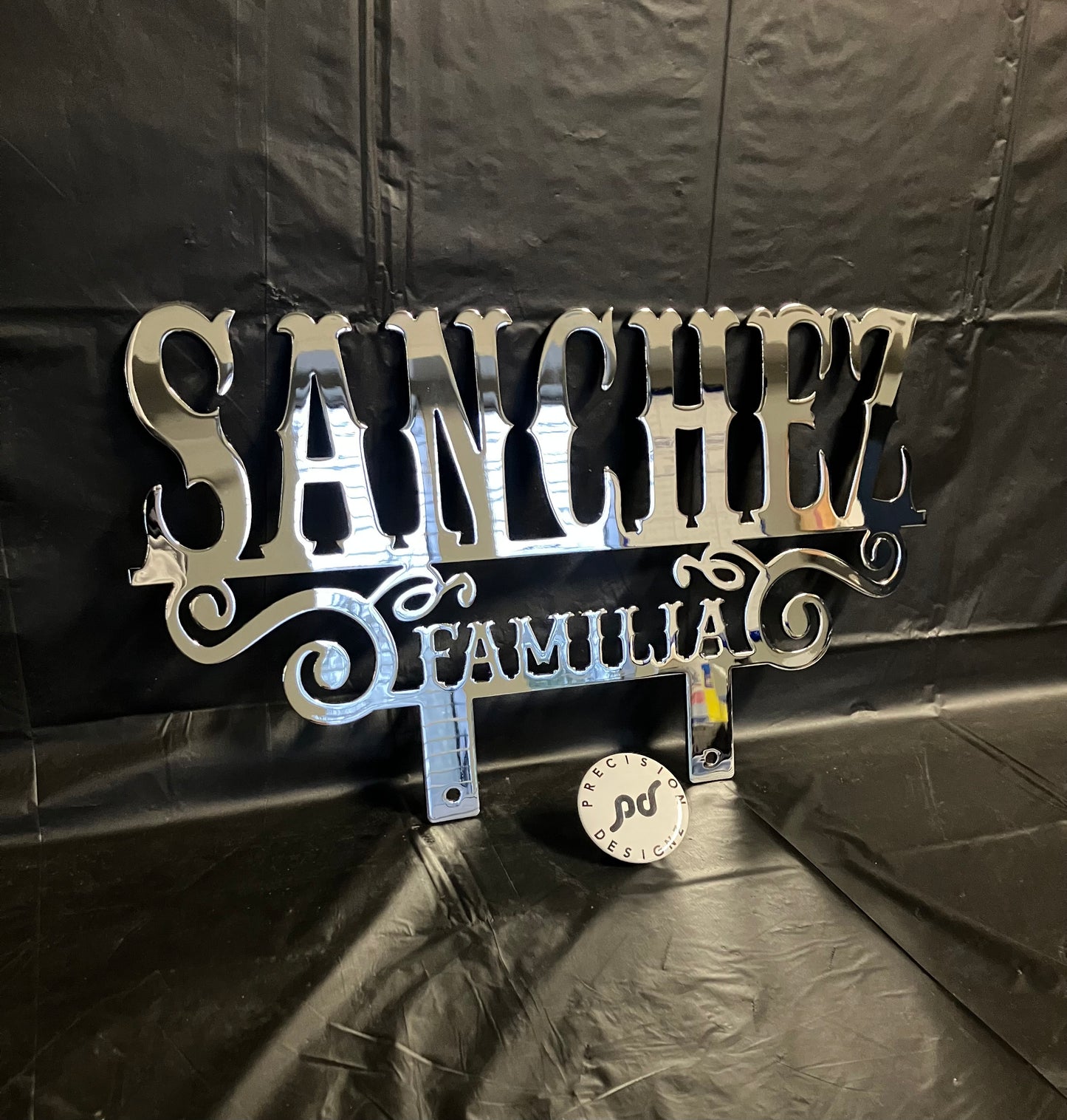 10 Ga - 9" x 16" Chrome Car Plaque