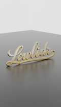 Gold Script Club Plaque