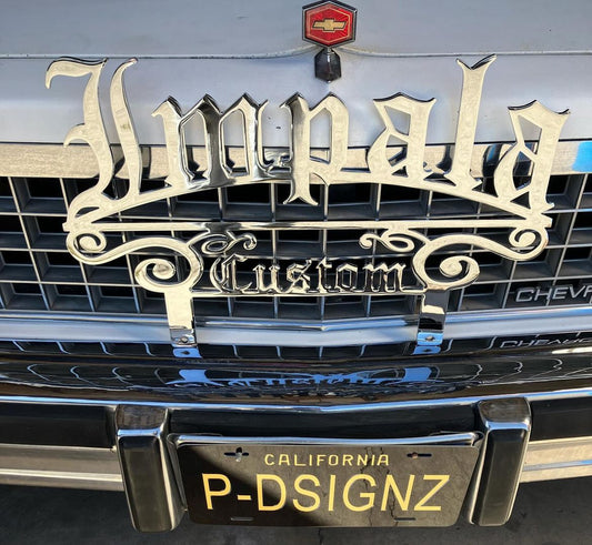 3/16" Chrome Plated Car Plaque