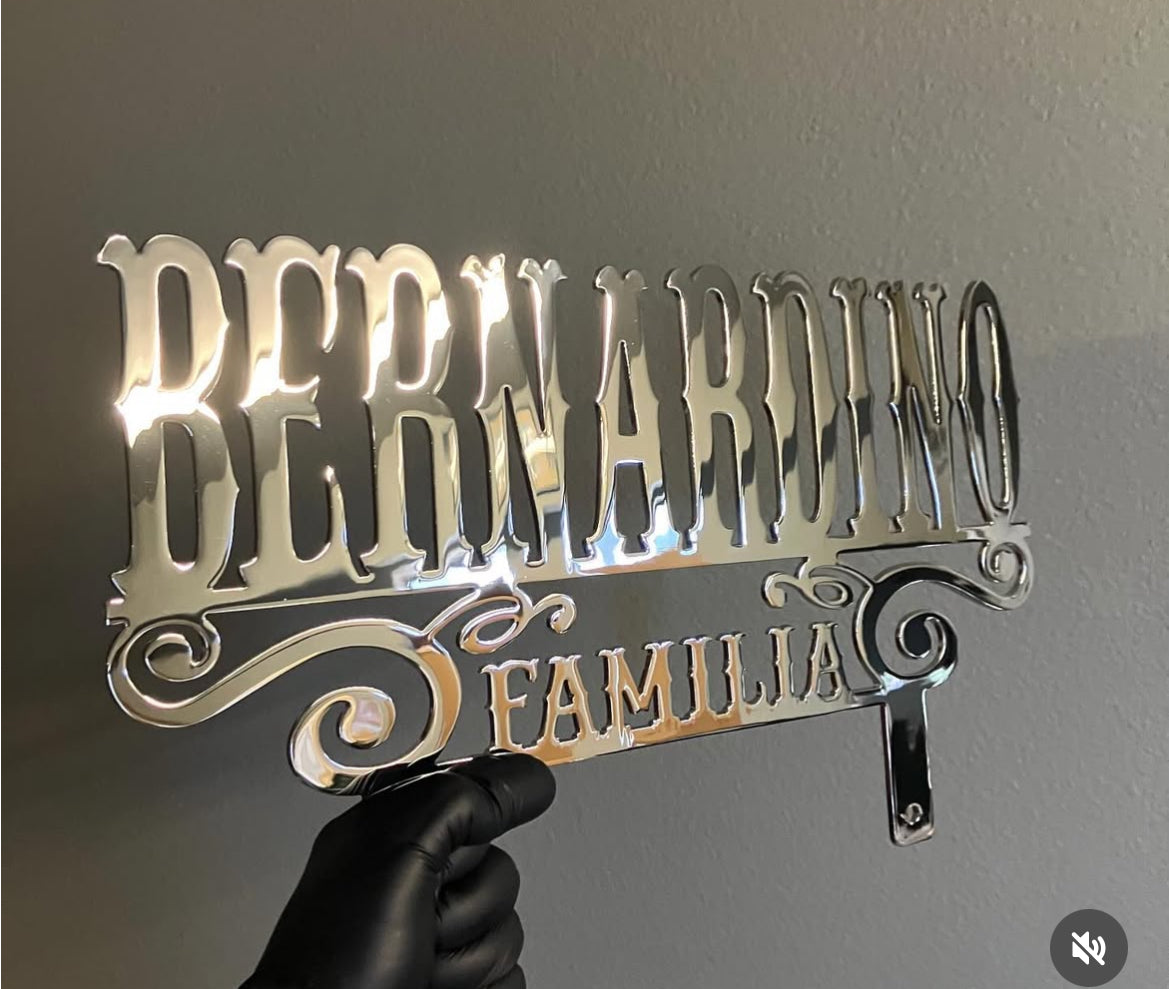 10 Ga Chrome Plated Car Plaque