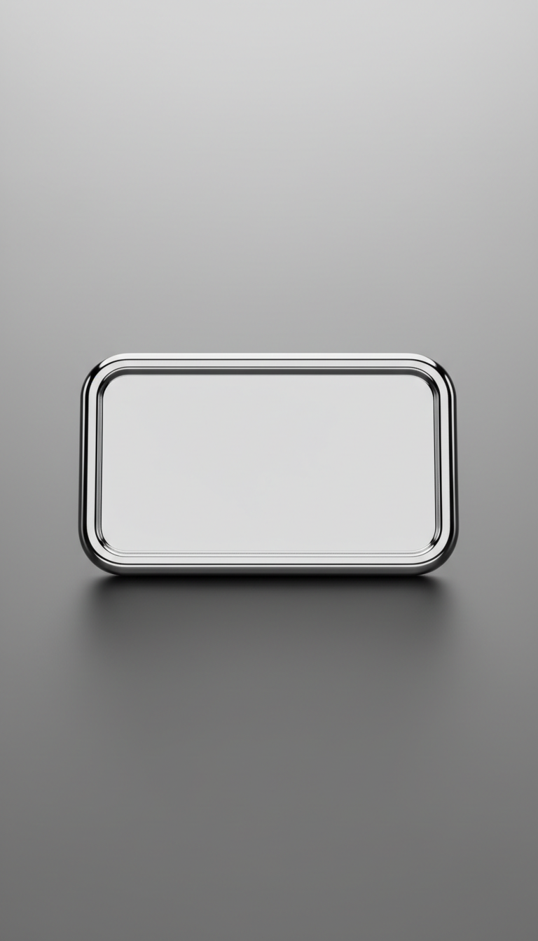 Classic Rectangle Chrome Plaque