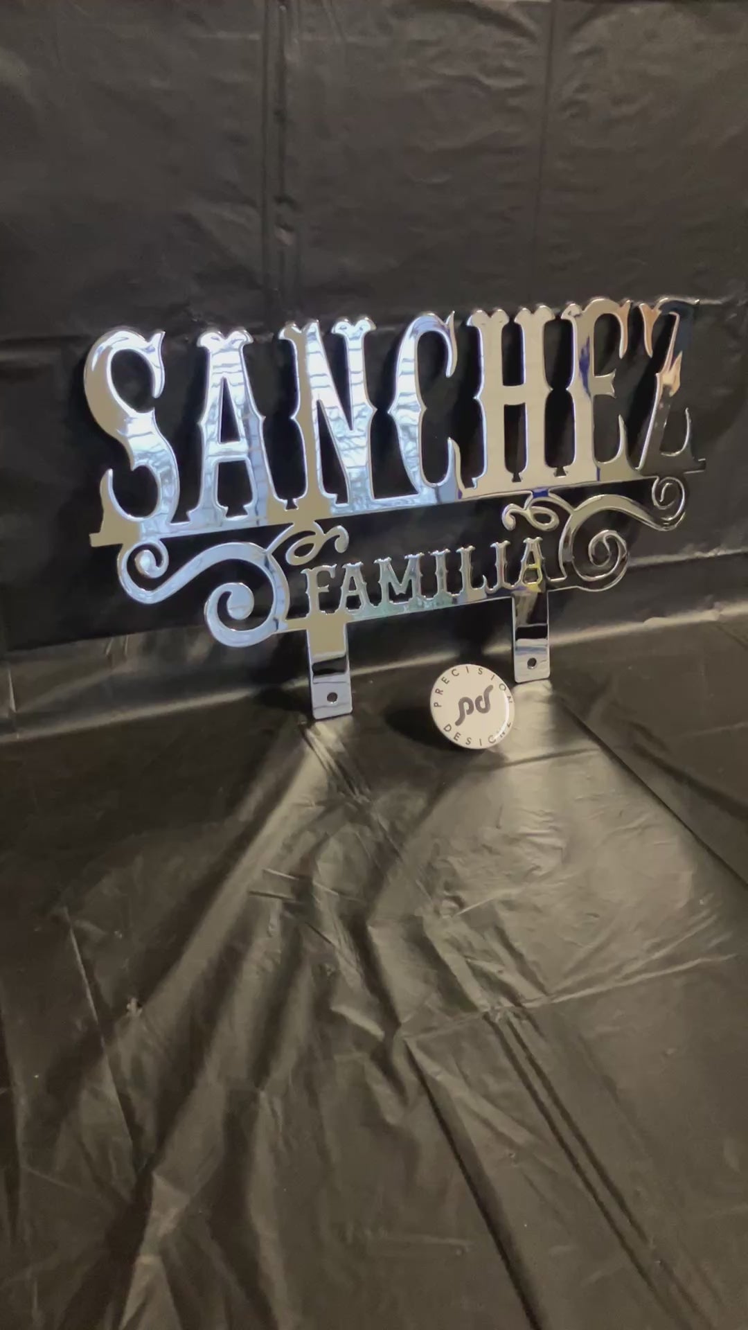 3/16" - 11" x 19" Chrome Car Plaque